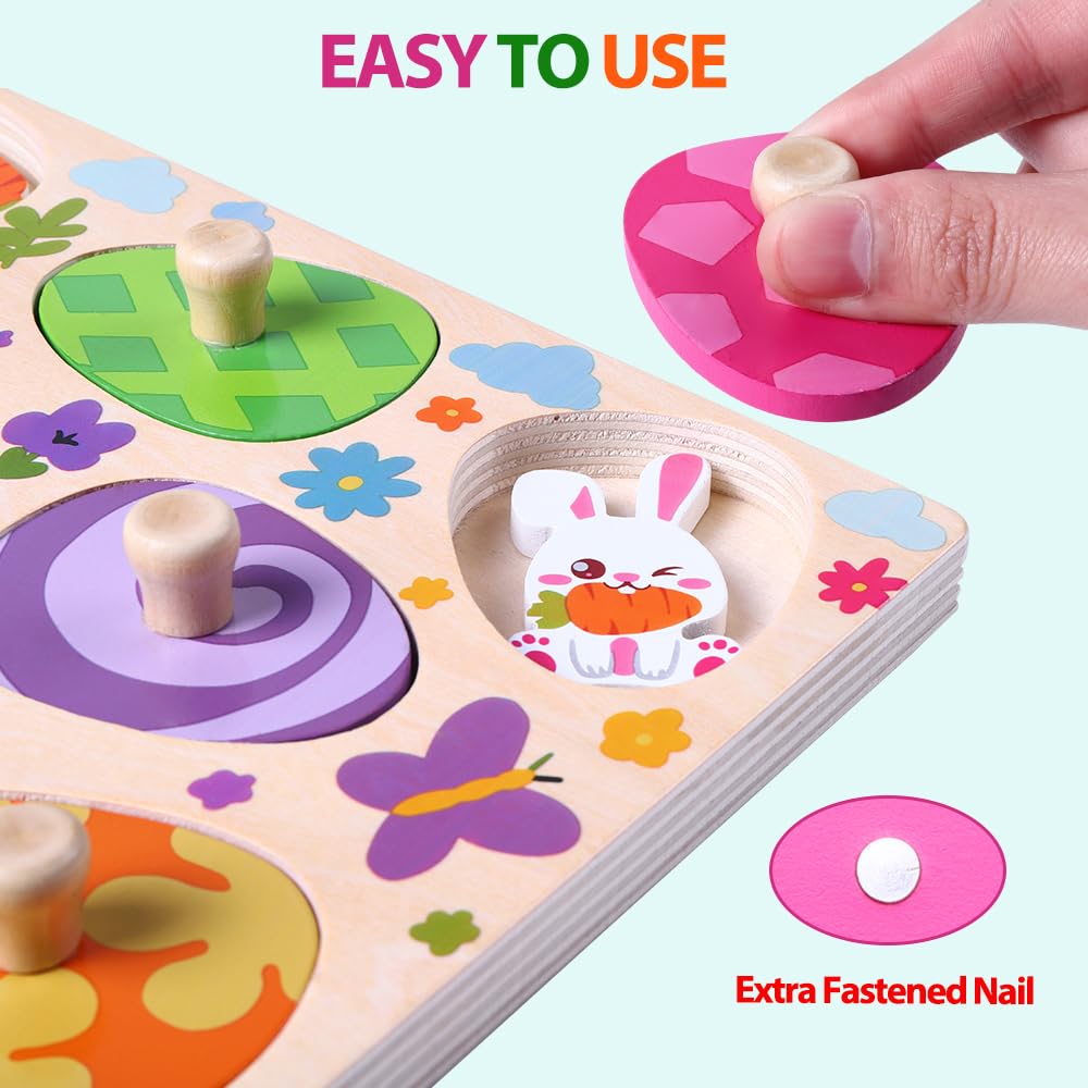 DIYDEC wooden puzzle board with smooth finish for safe play