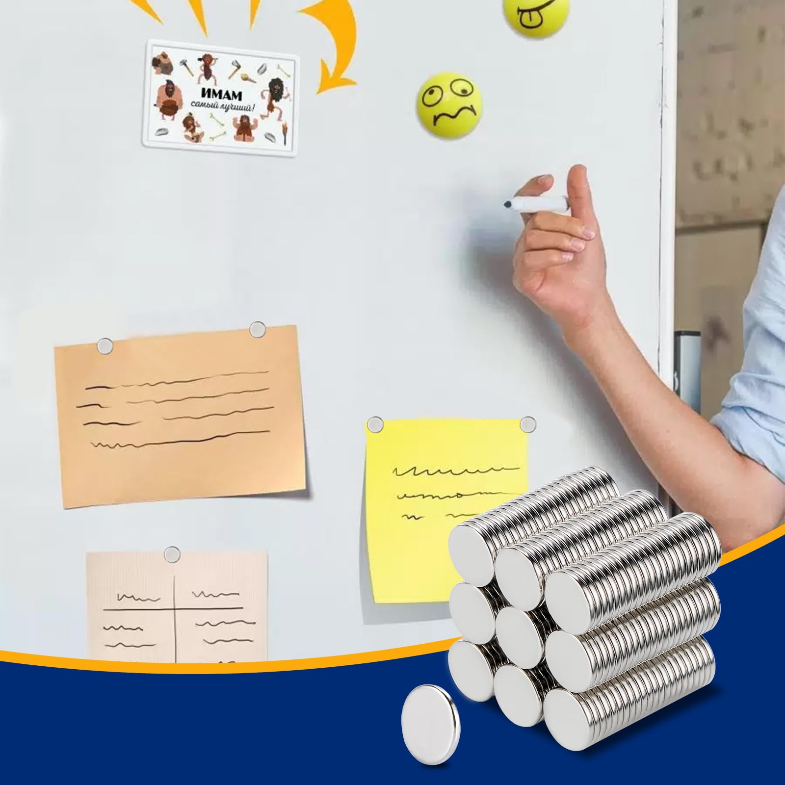 DIYMAG magnets for office organization and lightweight displays