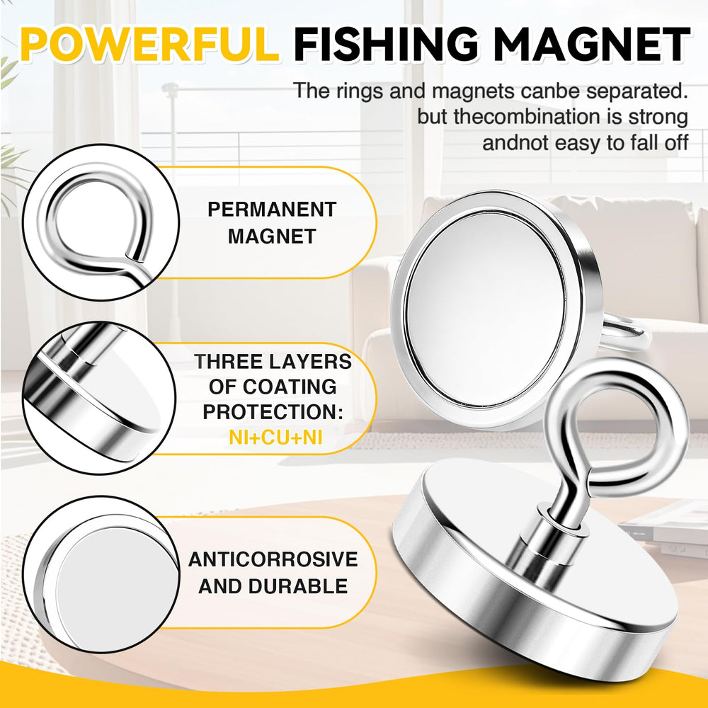 DIYMAG magnet inside steel cup housing protecting the magnet body