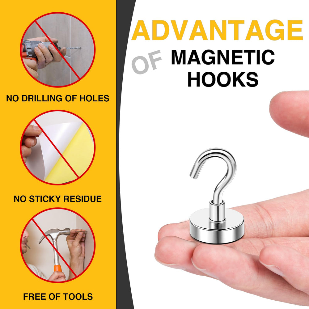 DIYMAG coated hooks resist corrosion and scratching.