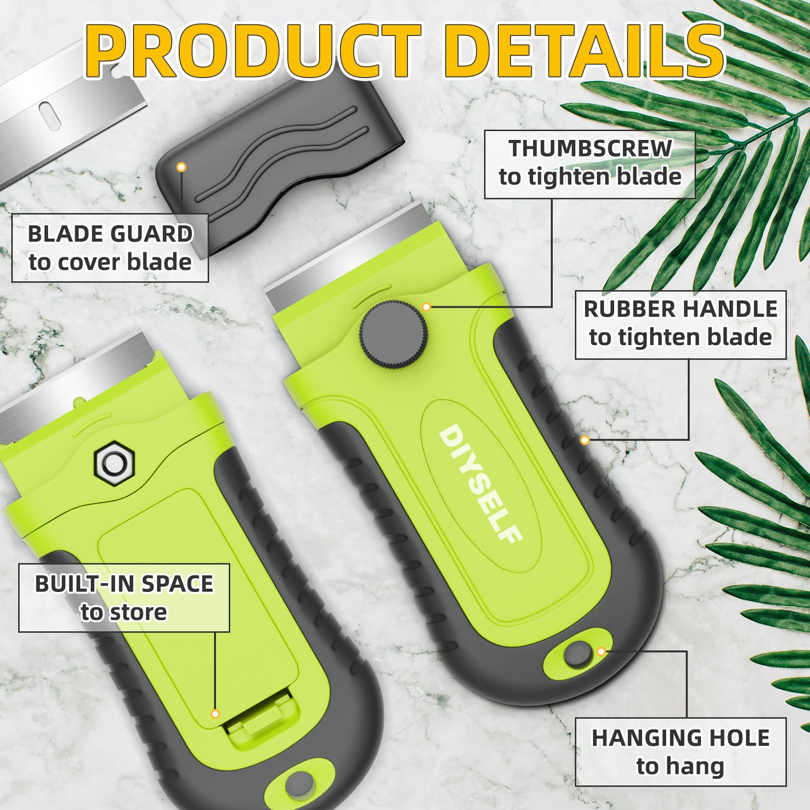DIYSELF 15-blade package for long-lasting cleaning sessions.