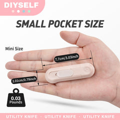 DIYSELF colorful handle improves visibility and grip during crafts.