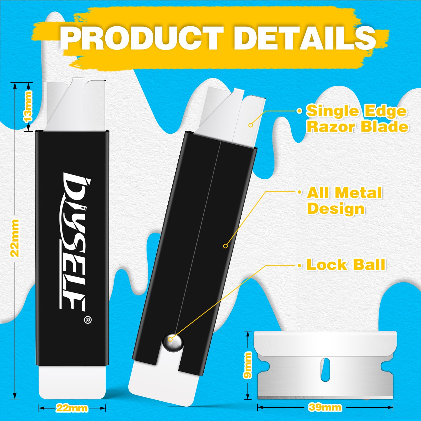 DIYSELF box cutter offers versatile use in office, school, and home projects.