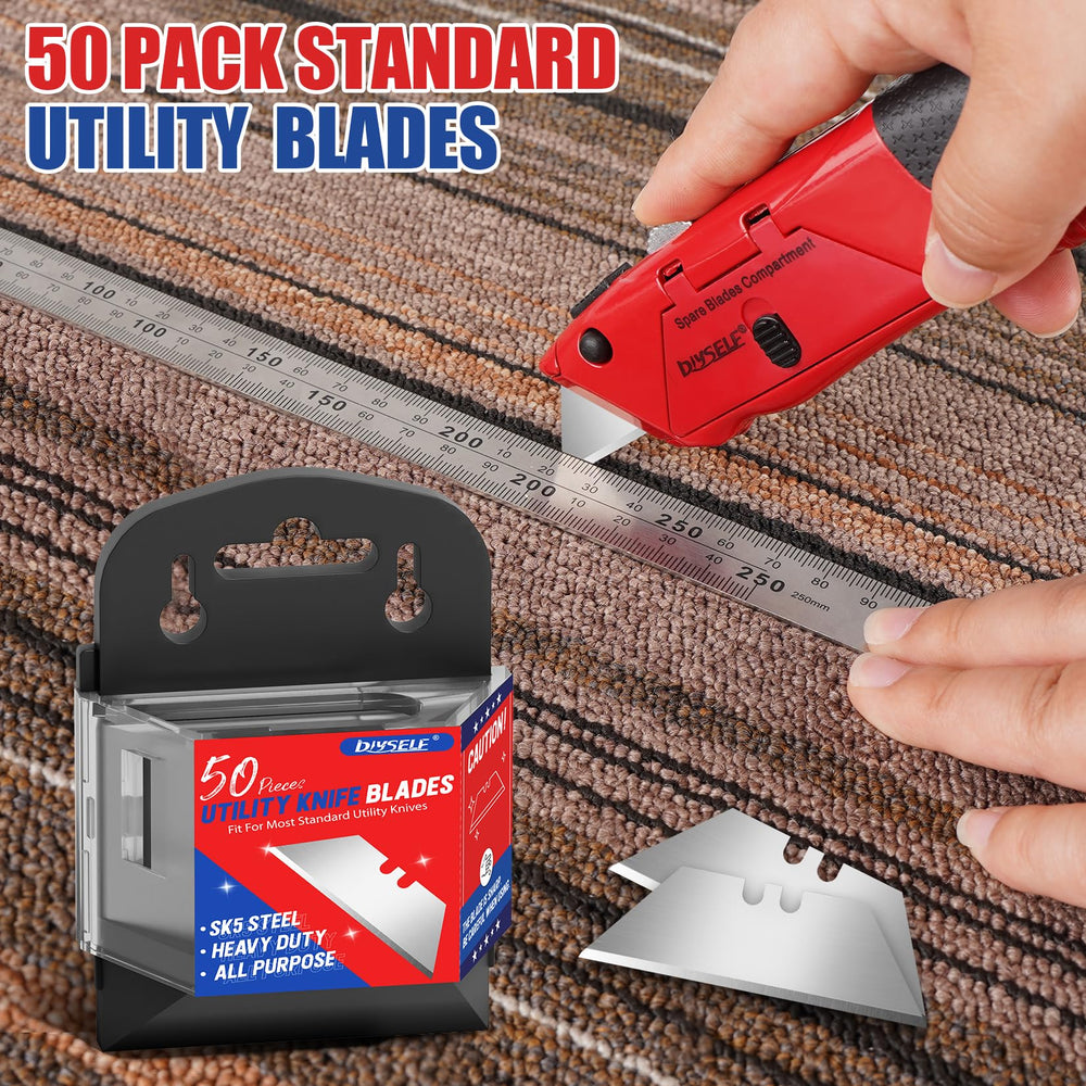 DIYSELF standard replacement blades fit most box cutters for home and office projects
