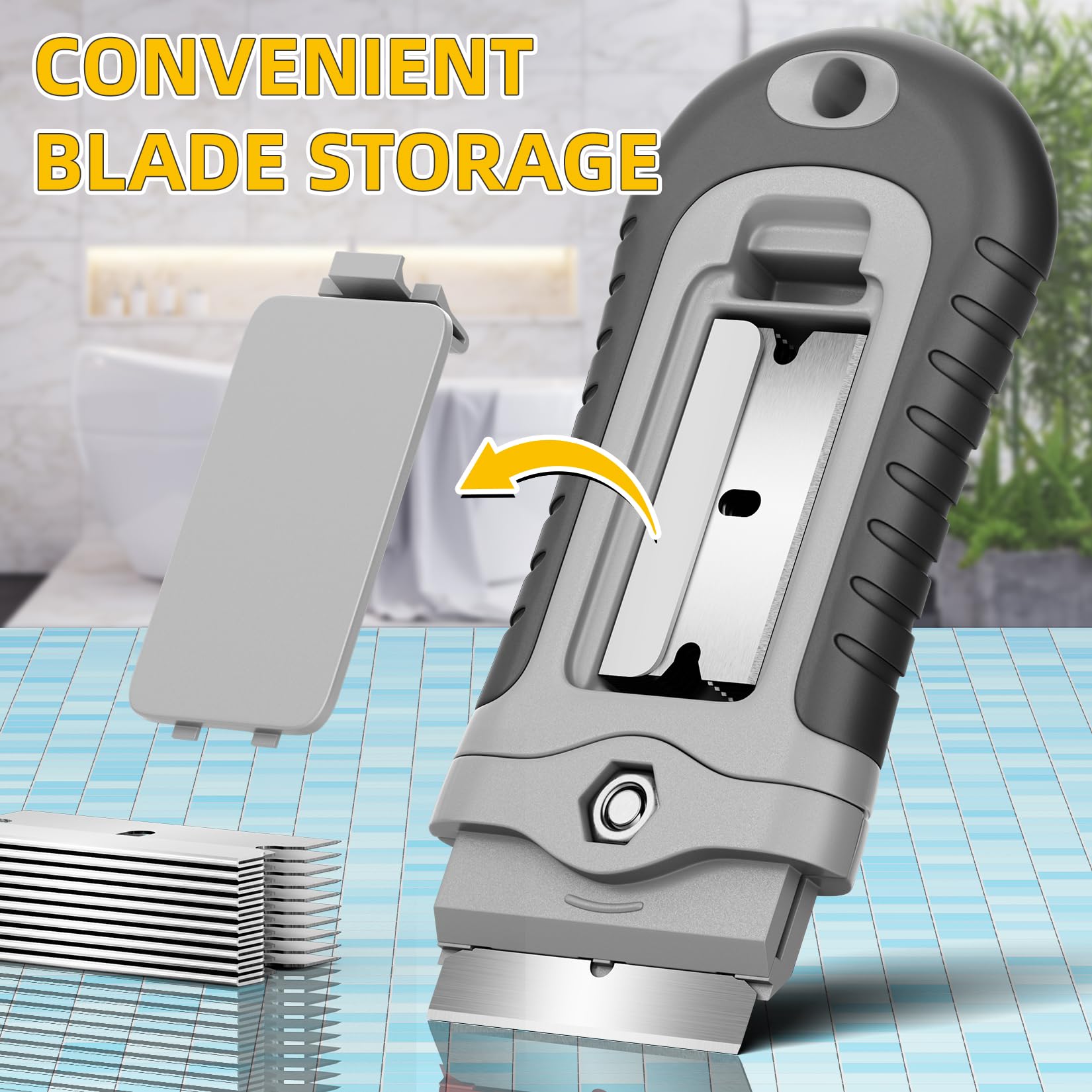 DIYSELF Razor Scraper with non-retractable design for stable, safe operation.