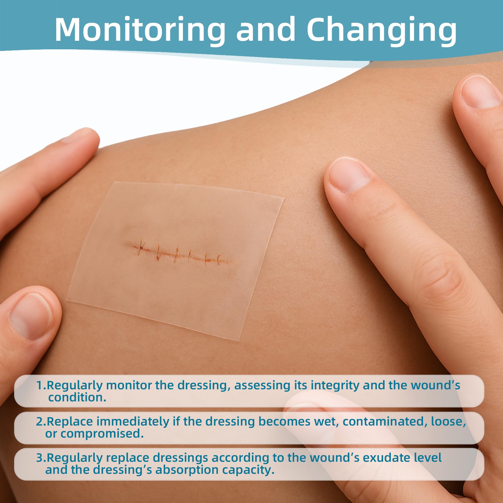 Dkmord self-adhesive hydrocolloid tape ensures secure, painless dressing changes.