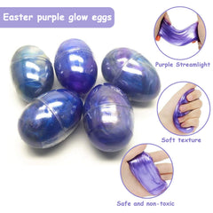 DLAIUSMALL slime-filled Easter egg in purple supporting creativity and color mixing