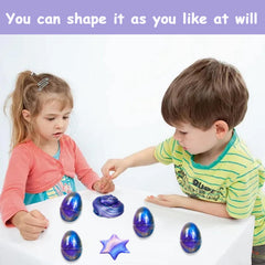 DLAIUSMALL slime-filled egg closeup showing soft, non-toxic texture for safe play