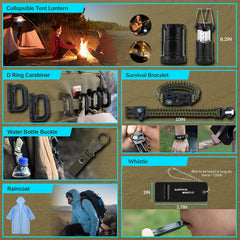 Dlmd fire starter and SOS flashlight ready for outdoor lighting and signaling