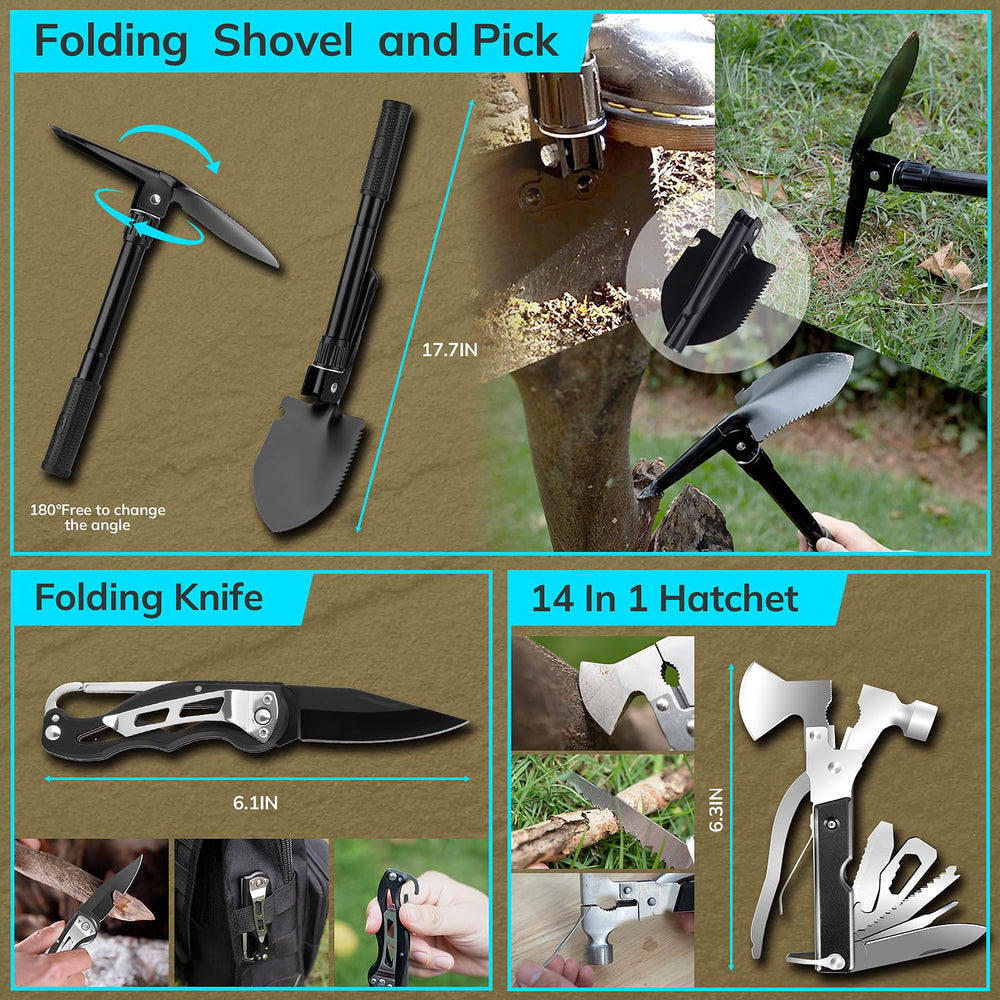 Dlmd 17-inch multi-function axe and hammer for versatile field tasks