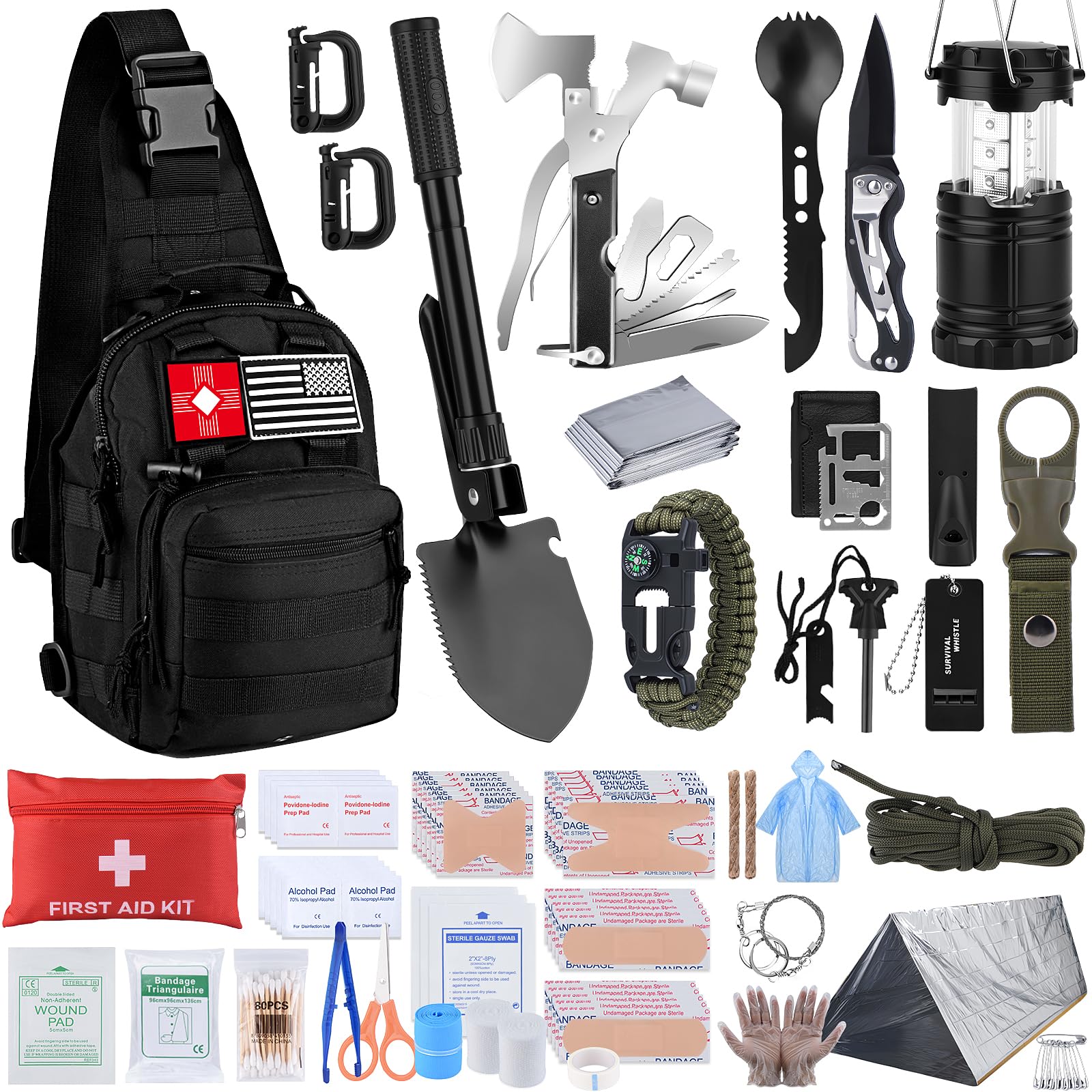Dlmd Survival Kit contents with 251 essentials for emergency prep and peace of mind