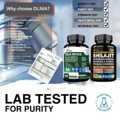 DLNIA Ginger and Black Seed Oil 4000mg capsules support daily wellness.