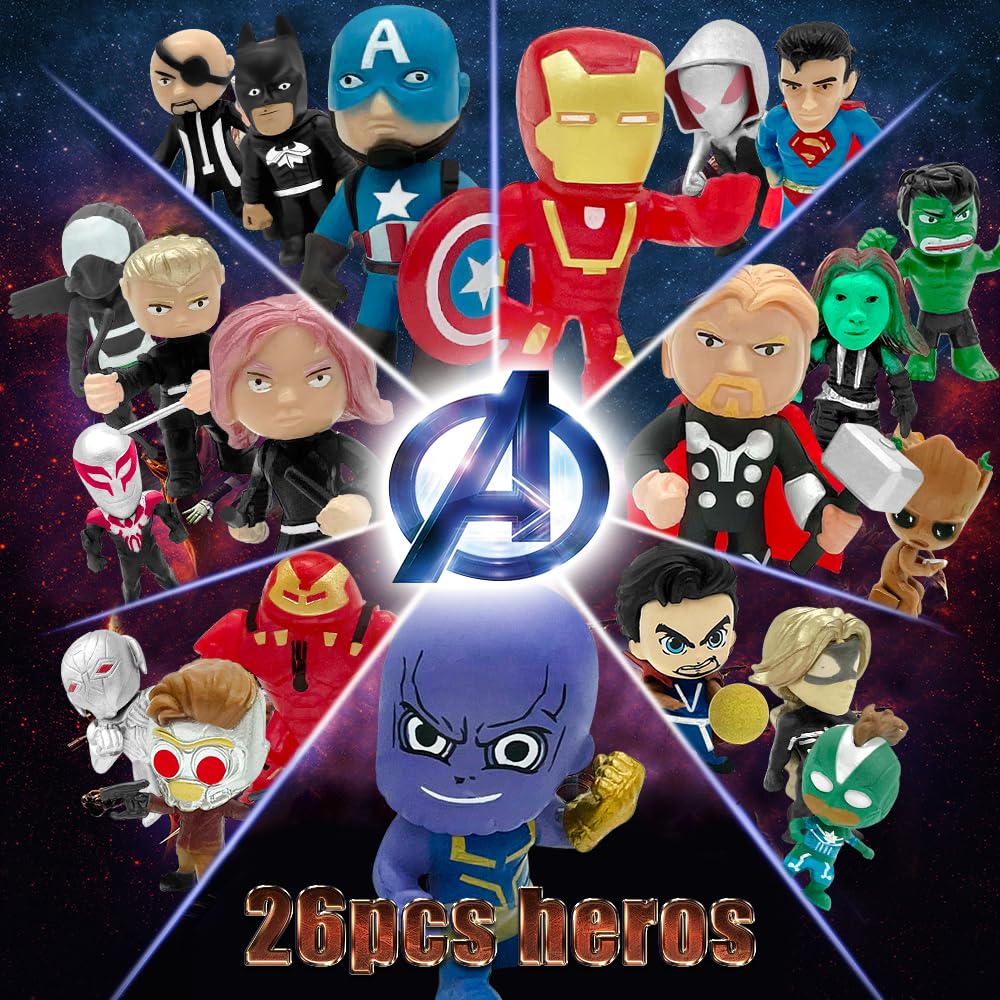 DLOCVN mini superhero toys—gift box ready surprise for birthdays.