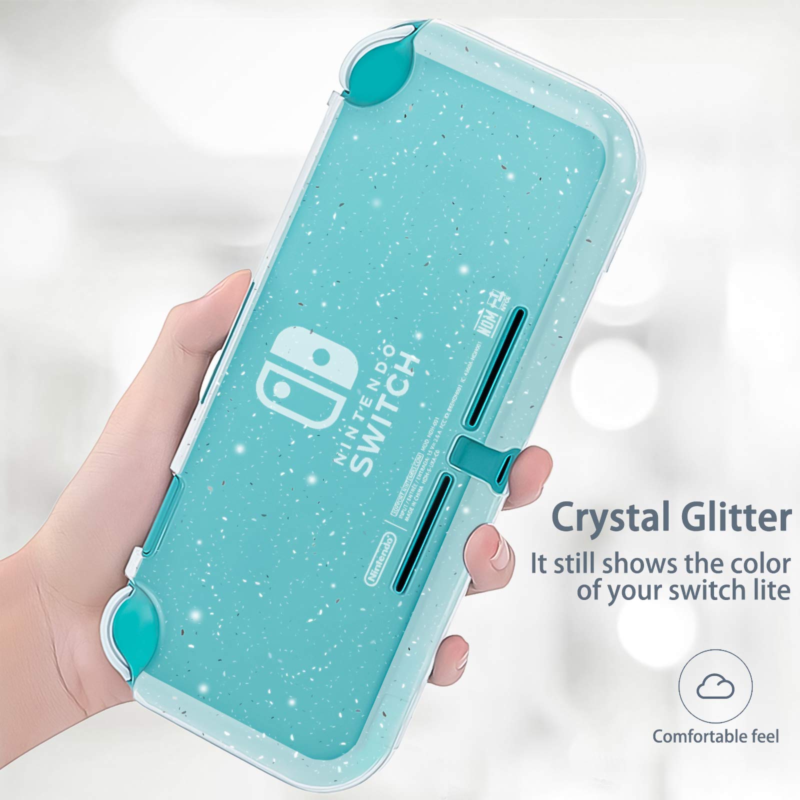 DLseego Switch Lite shock-absorption case protects during drops.
