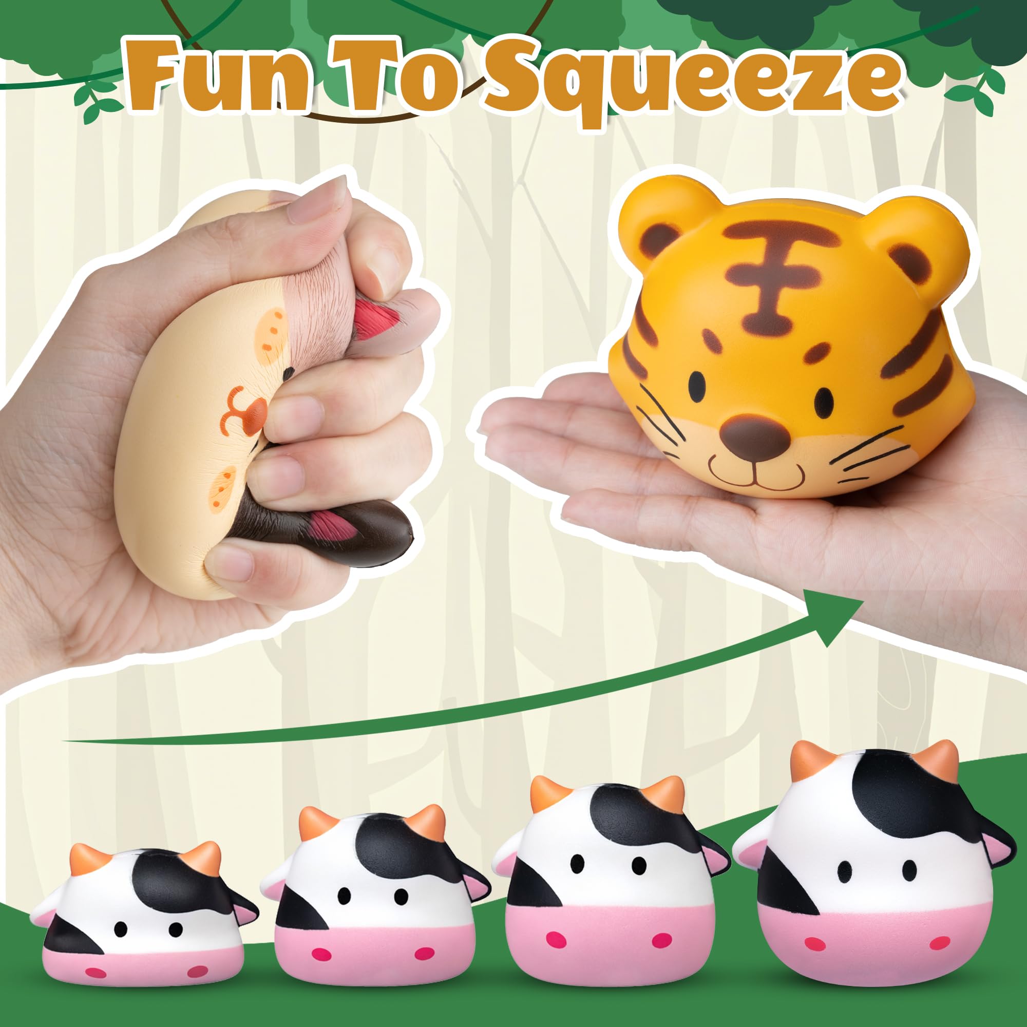 DMIGHT elephant squishy toy with large ears for sensory exploration