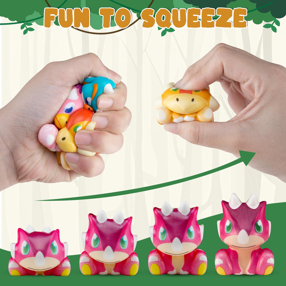 DMIGHT dinosaur squishy Velociraptor vibrant bite-sized fun for party favors.