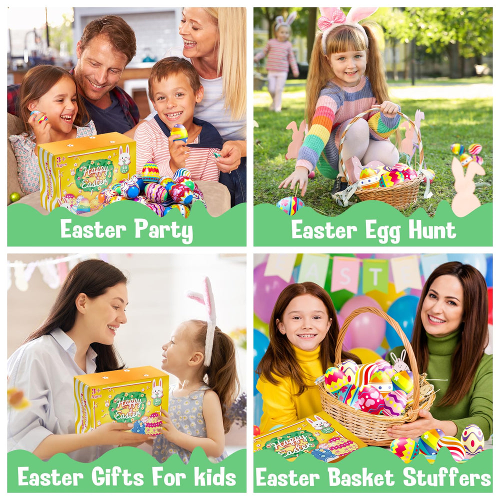 DMIGHT eggs include keepsake keychains and stampers for memorable gifts.