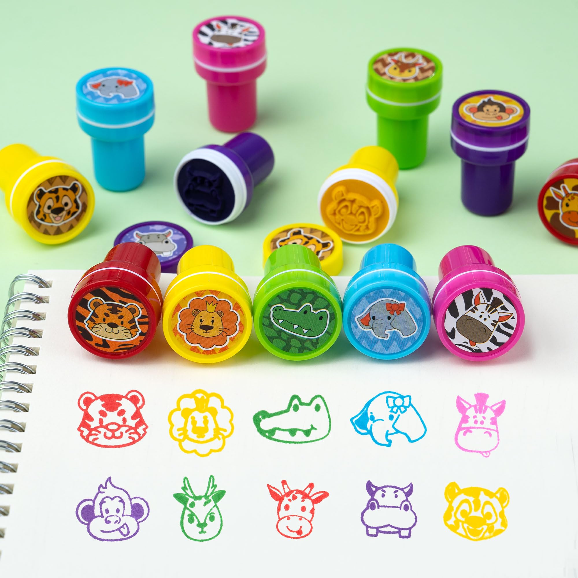DMIGHT Jungle Safari DIY stickers inspire artful keepsakes and personalized favors