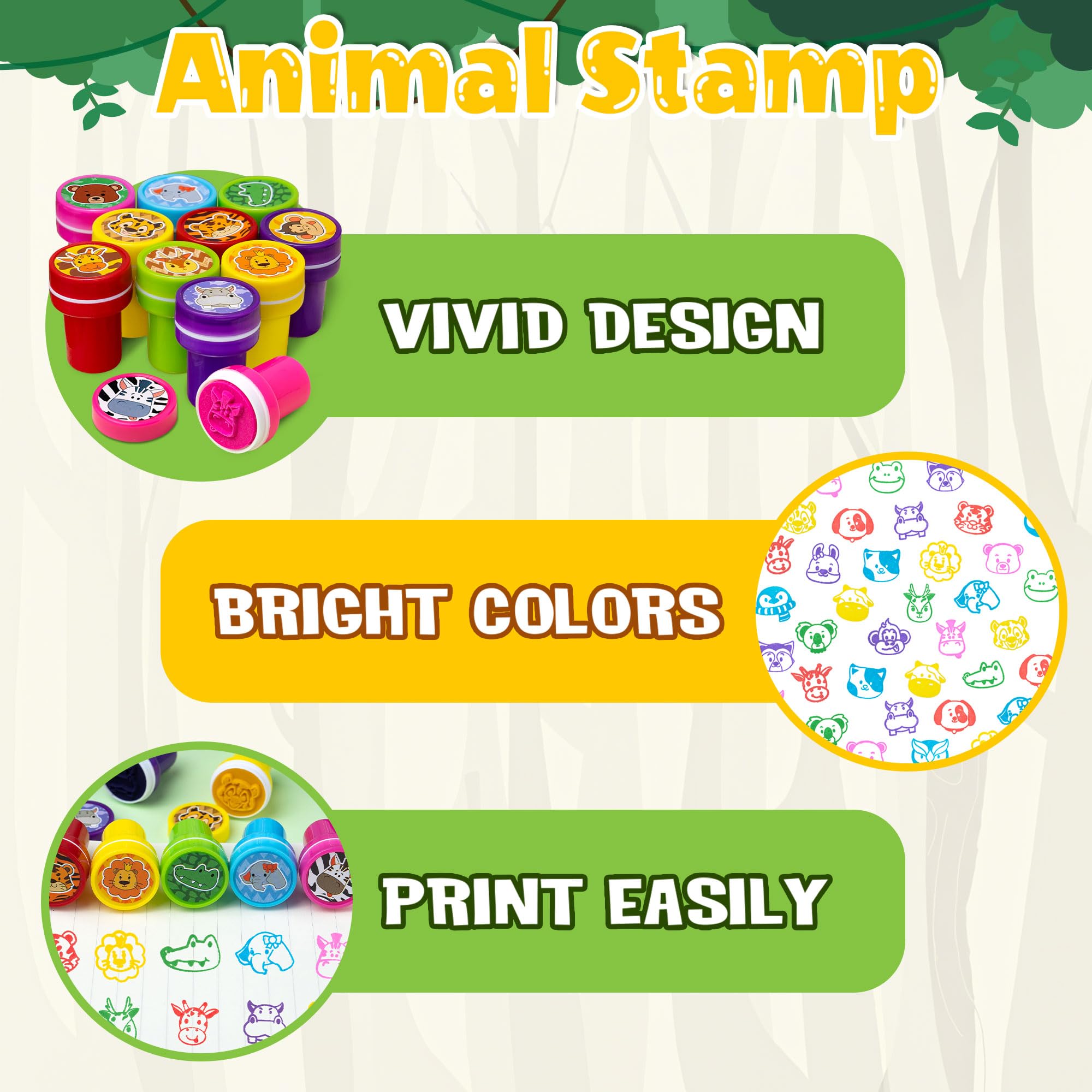 DMIGHT Jungle Safari leopard stamp delivers detailed, vibrant stamping.