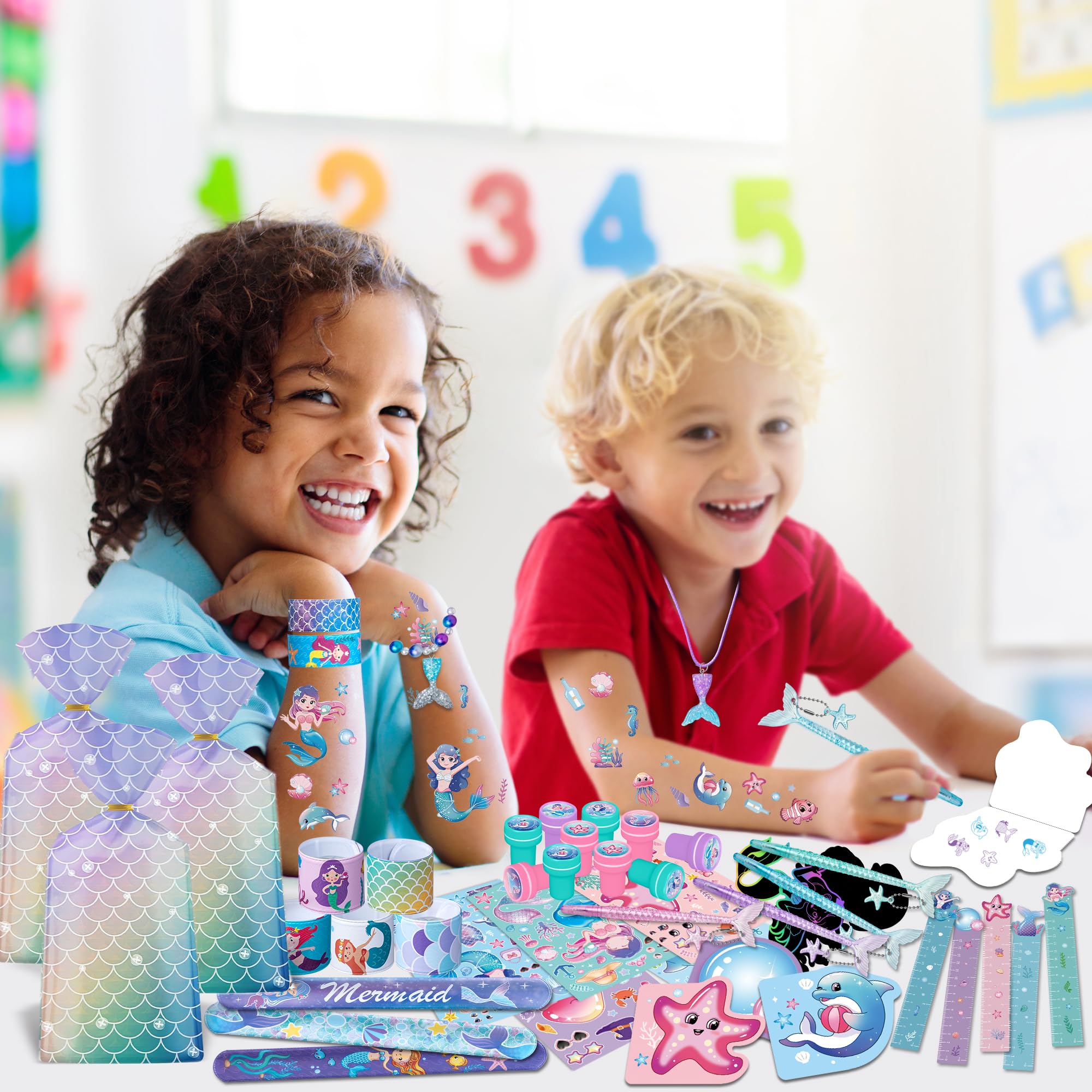DMIGHT mermaid party favors all-in-one kit saves planning time.