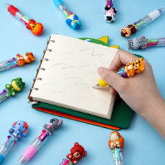 DMIGHT Mini Safari Pens color switch writing demonstrates smooth ink flow on pages.