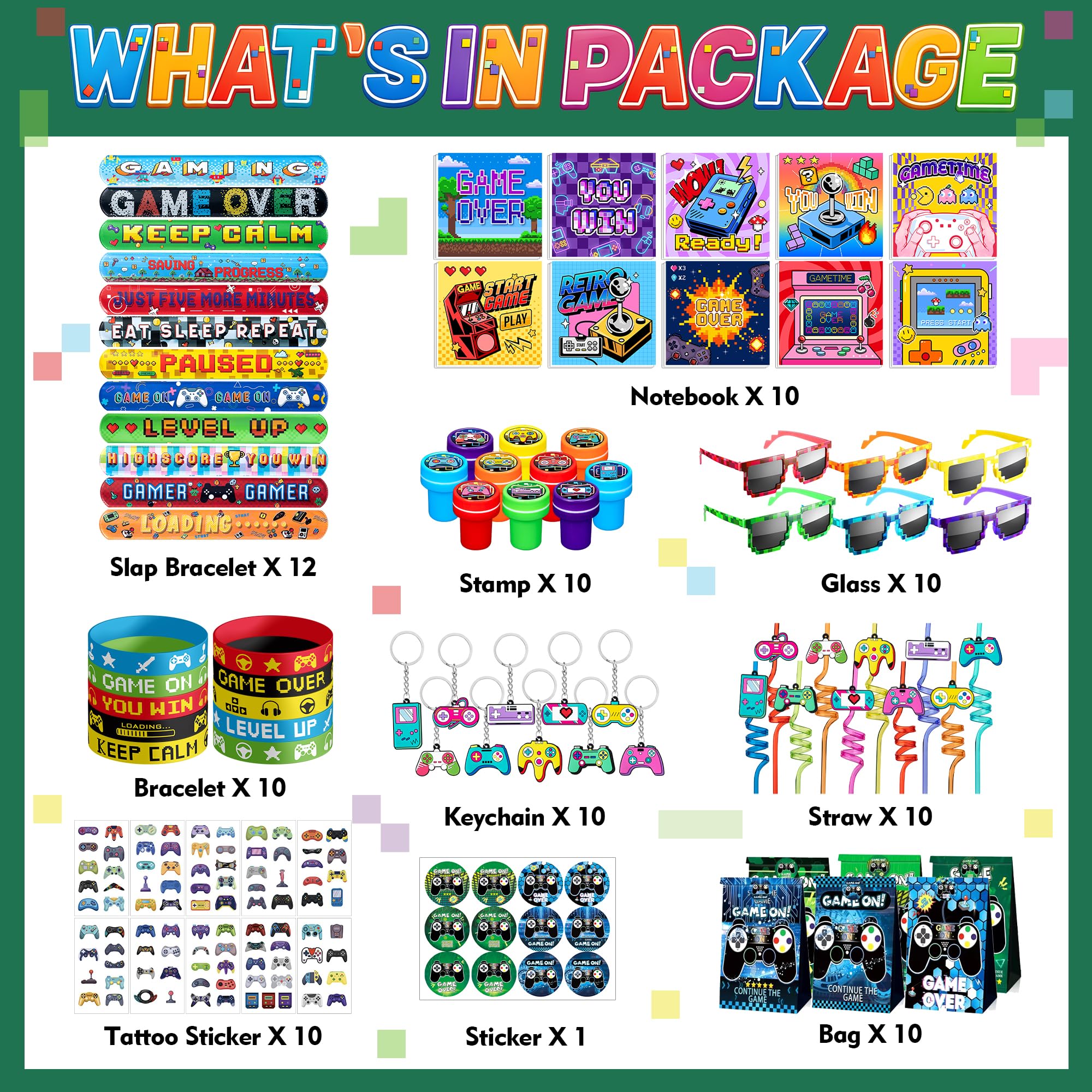 DMIGHT stampers add gaming-themed personalization to party keepsakes.