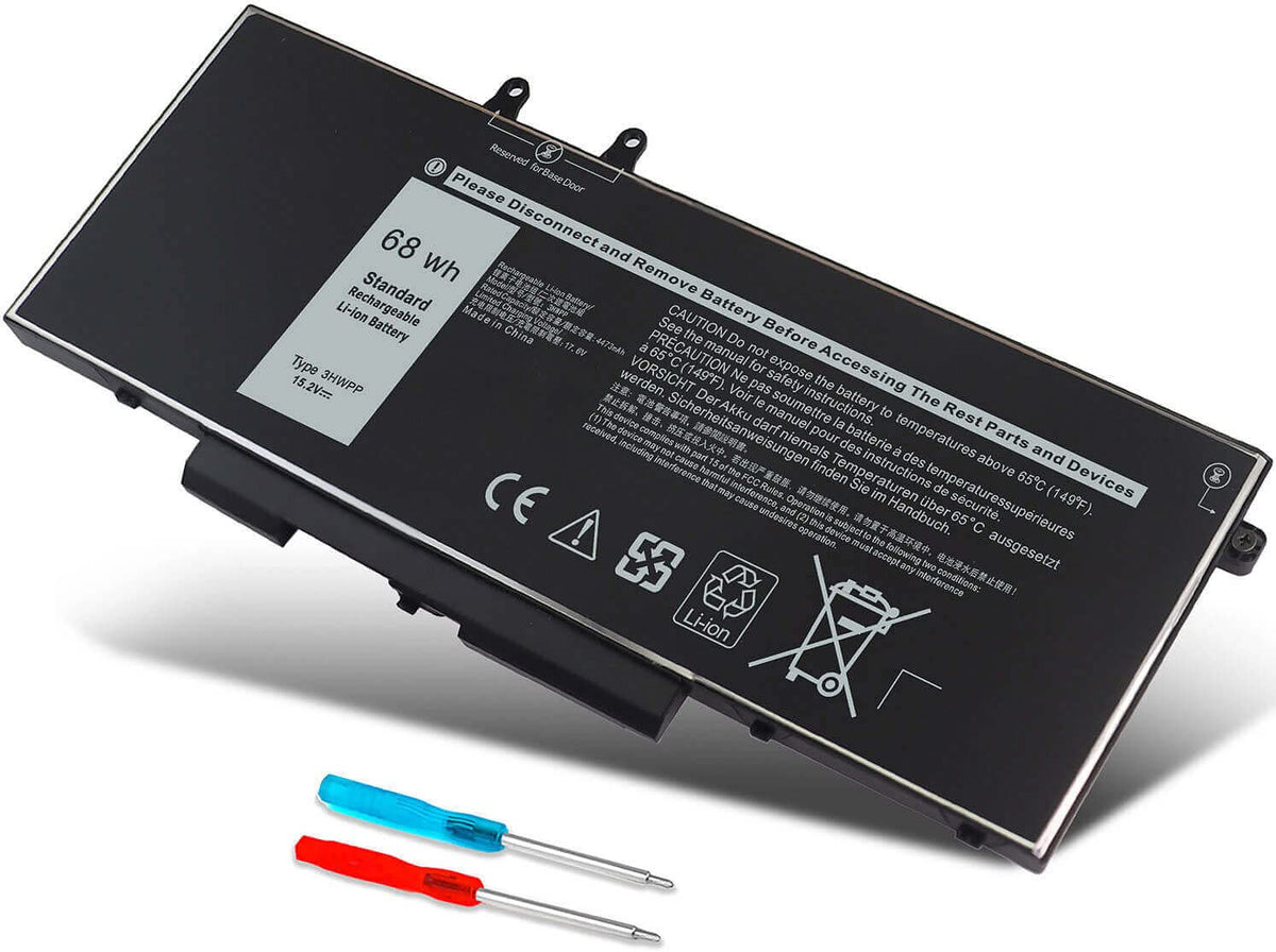 DMKAOLLK 68Wh 3HWPP battery for Dell Latitude extends runtime and reliability.