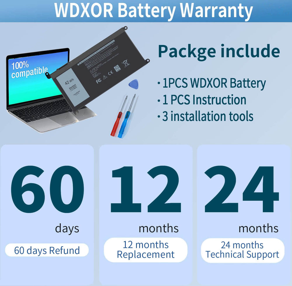 DMKAOLLK WDX0R notebook installation setup for easier replacement