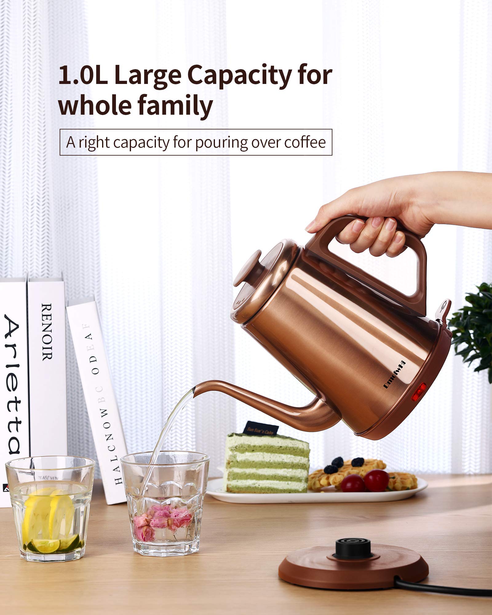 DmofwHi anti-slip base keeps the kettle stable