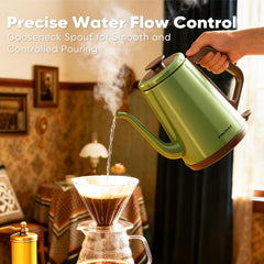 DmofwHi gooseneck kettle demonstrates rapid 1000W heating