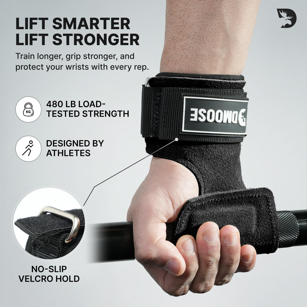DMoose Fitness 480 lb capacity supports deadlifts and rows with confidence