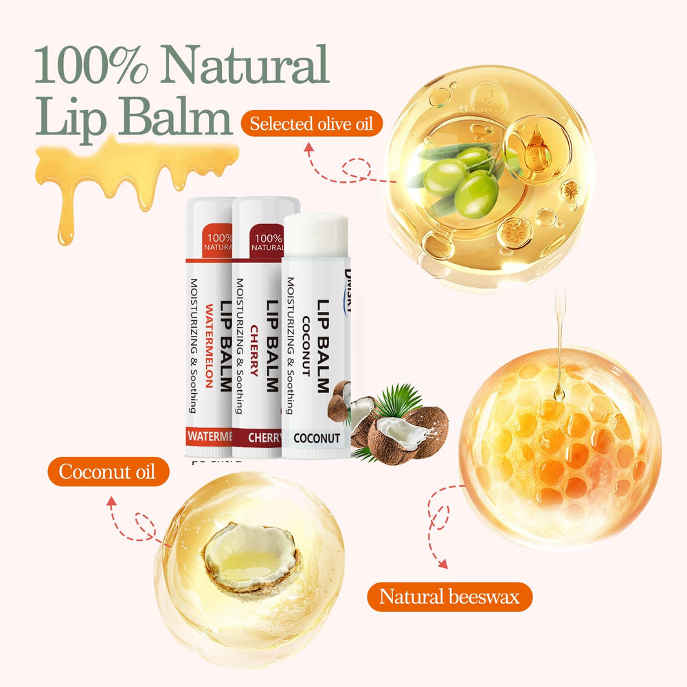 Dmsky Fruit Lip Balm lemon flavor tube for daily lip care