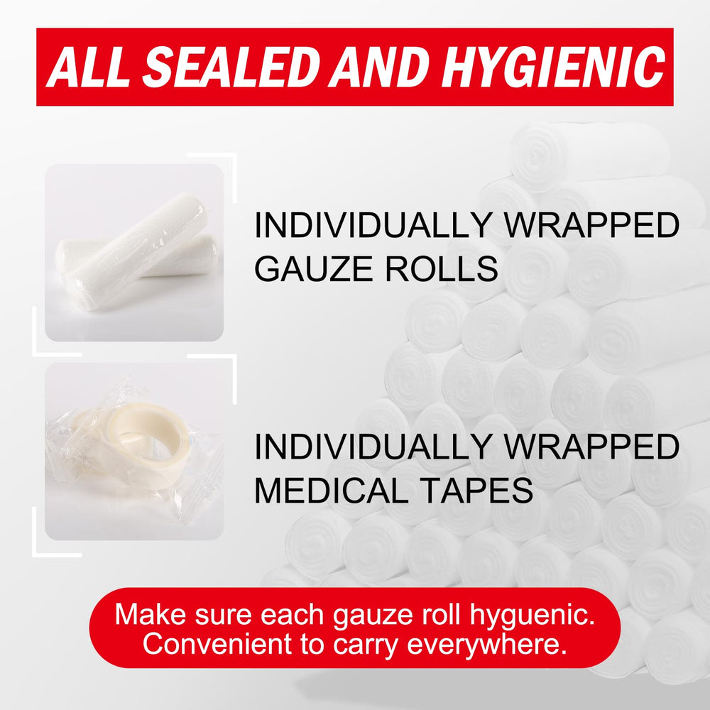 DMSKY gauze rolls elastic wrap design helps secure dressings during activity.