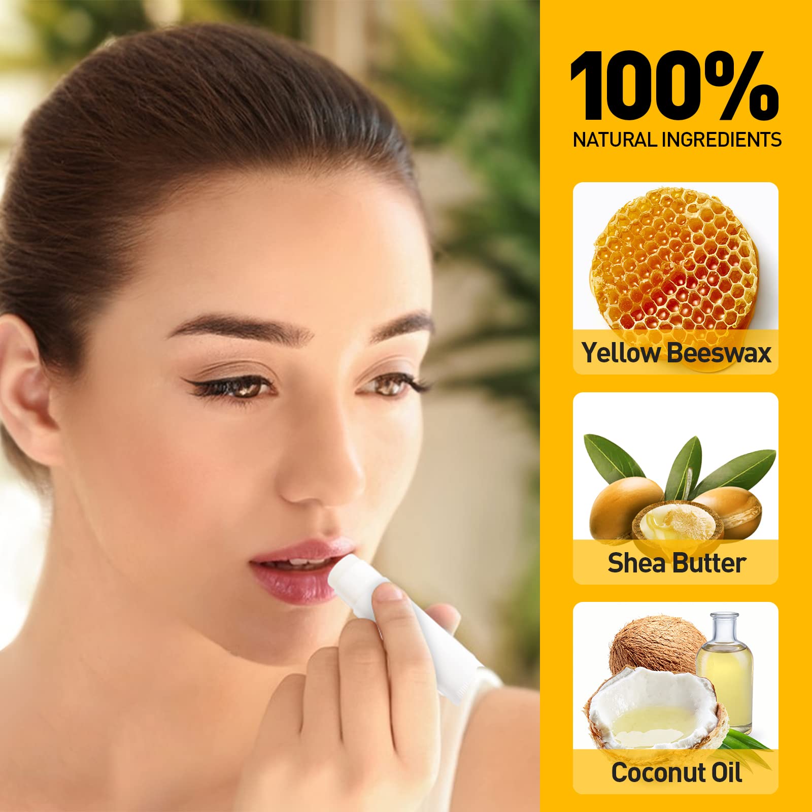DMSKY strawberry flavor lip balm tube with fruity aroma.