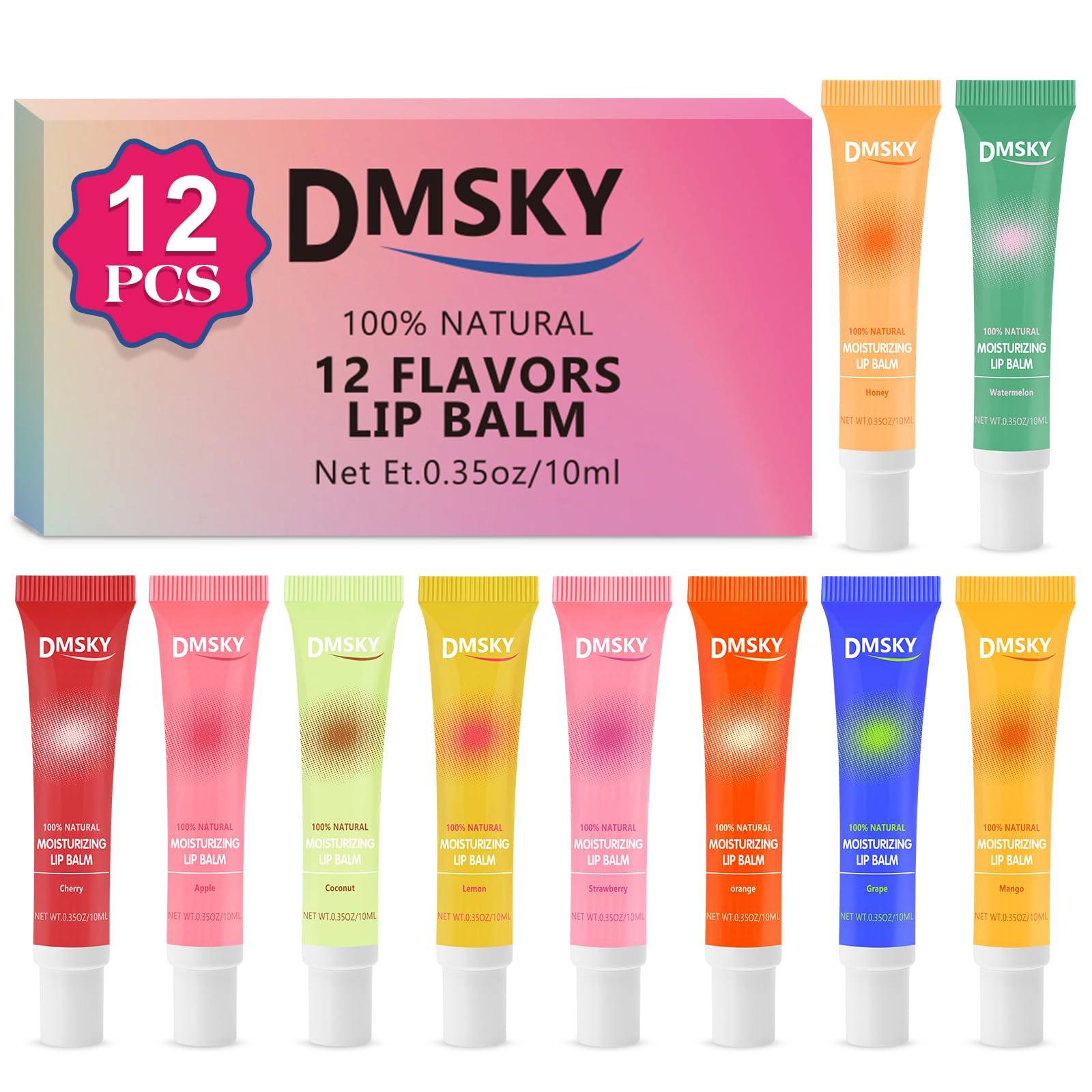 Dmsky bulk lip gloss tubes offering hydrating shine with shea butter