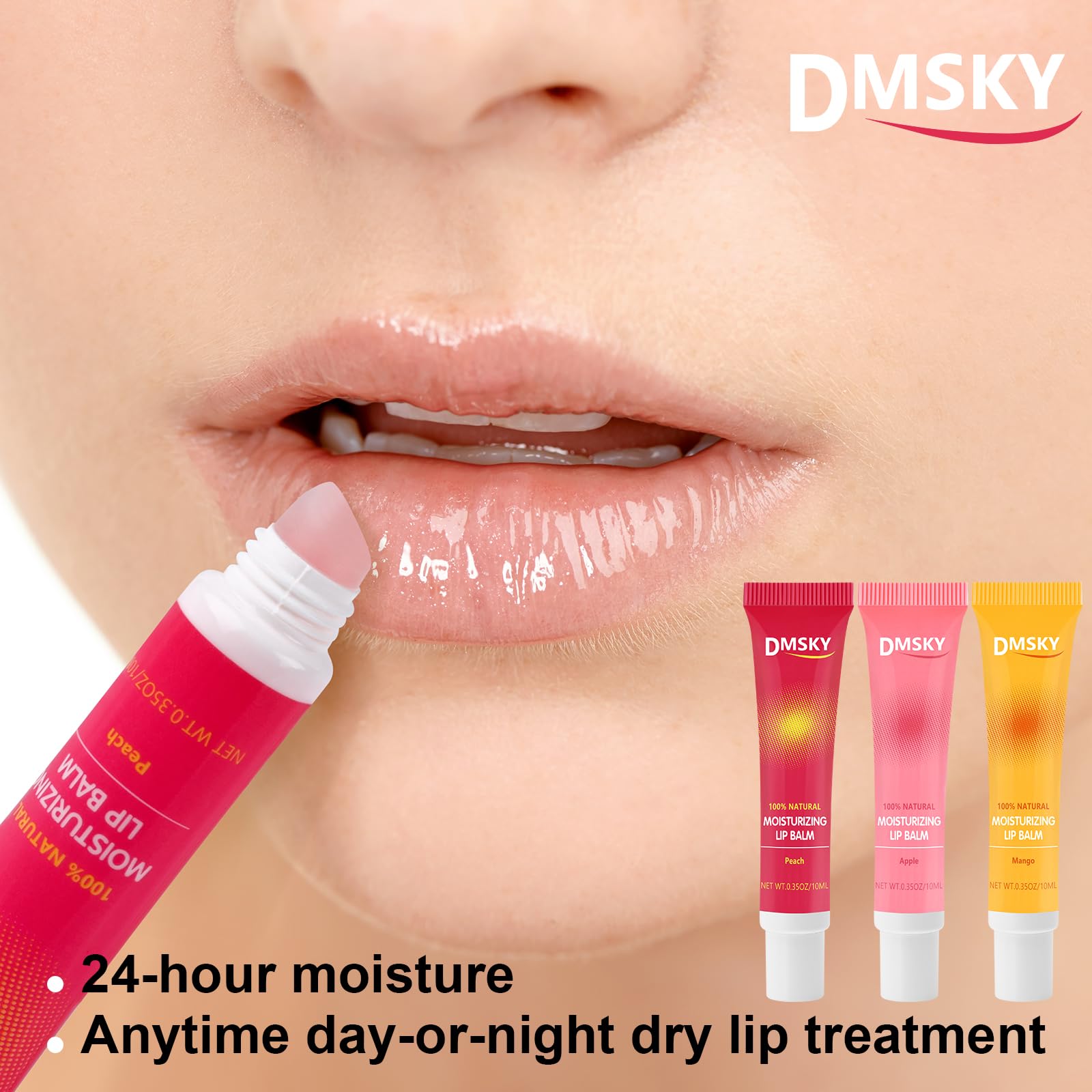 Dmsky mango flavored lip gloss adds moisture and brightness