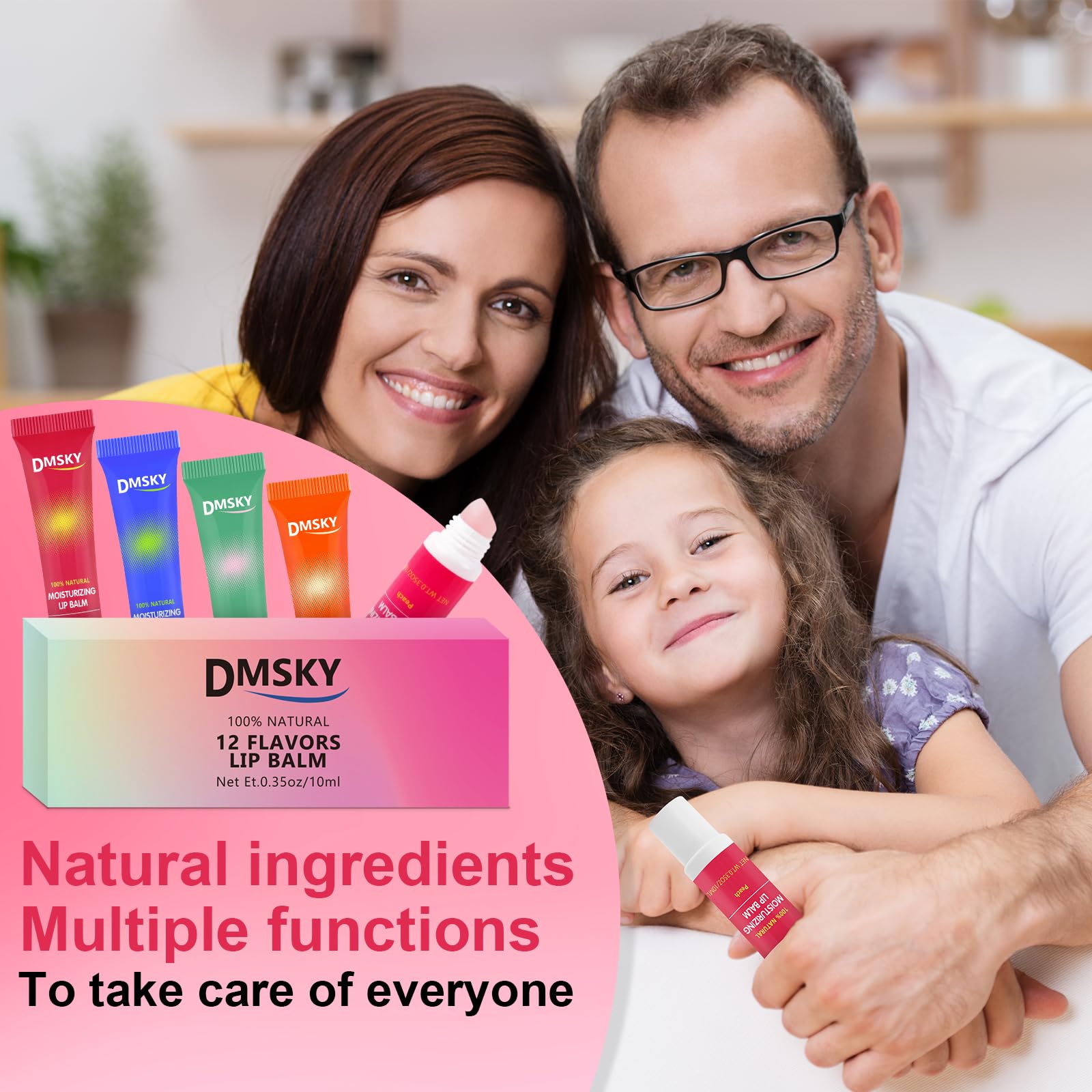 Dmsky peach flavored lip gloss for daily lip glow