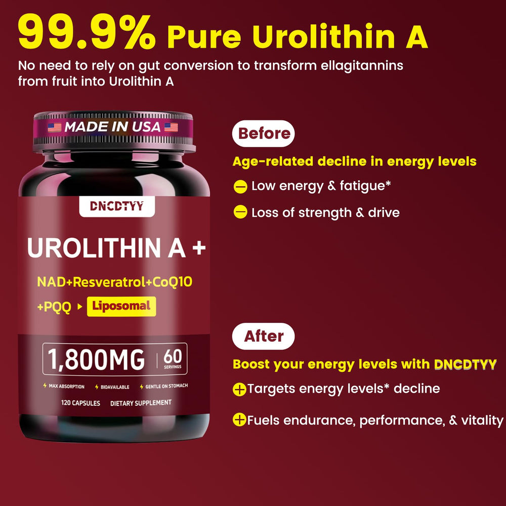 DNCDTYY liposomal delivery technology shown for enhanced absorption.