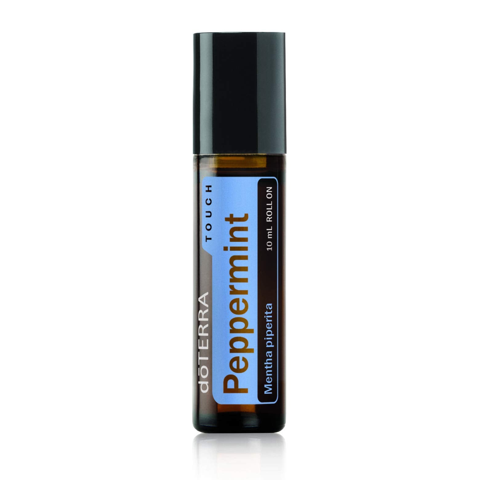 doTERRA Peppermint Touch 10ml roll-on bottle for refreshing on-the-go aromatherapy.