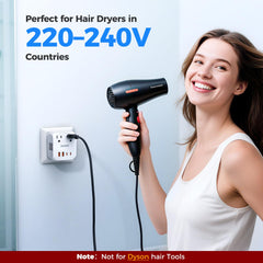 DOACE 2000W voltage converter side ports for USB and accessory access.