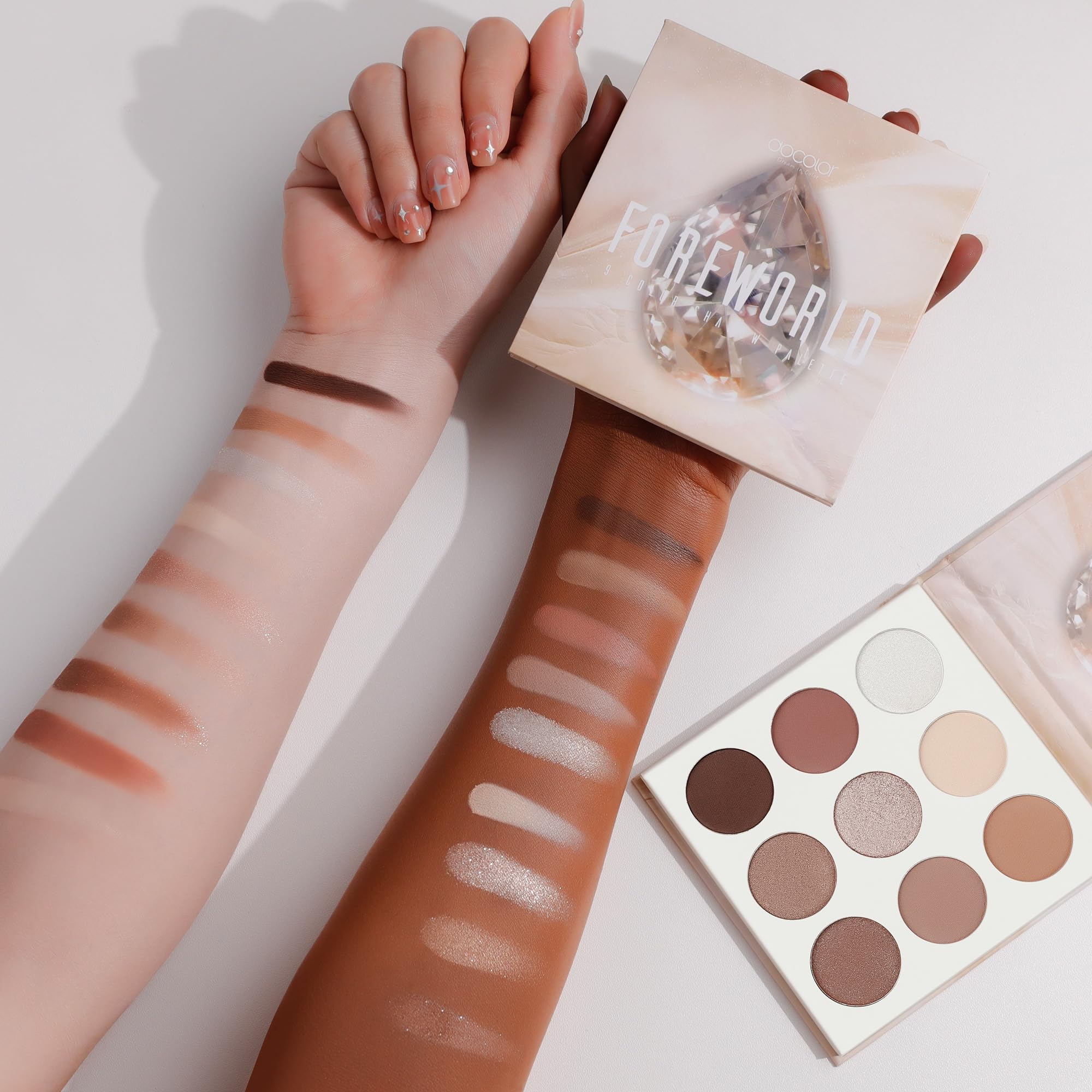 Docolor Neutral Eyeshadow Palette compact case ready for on-the-go touchups.