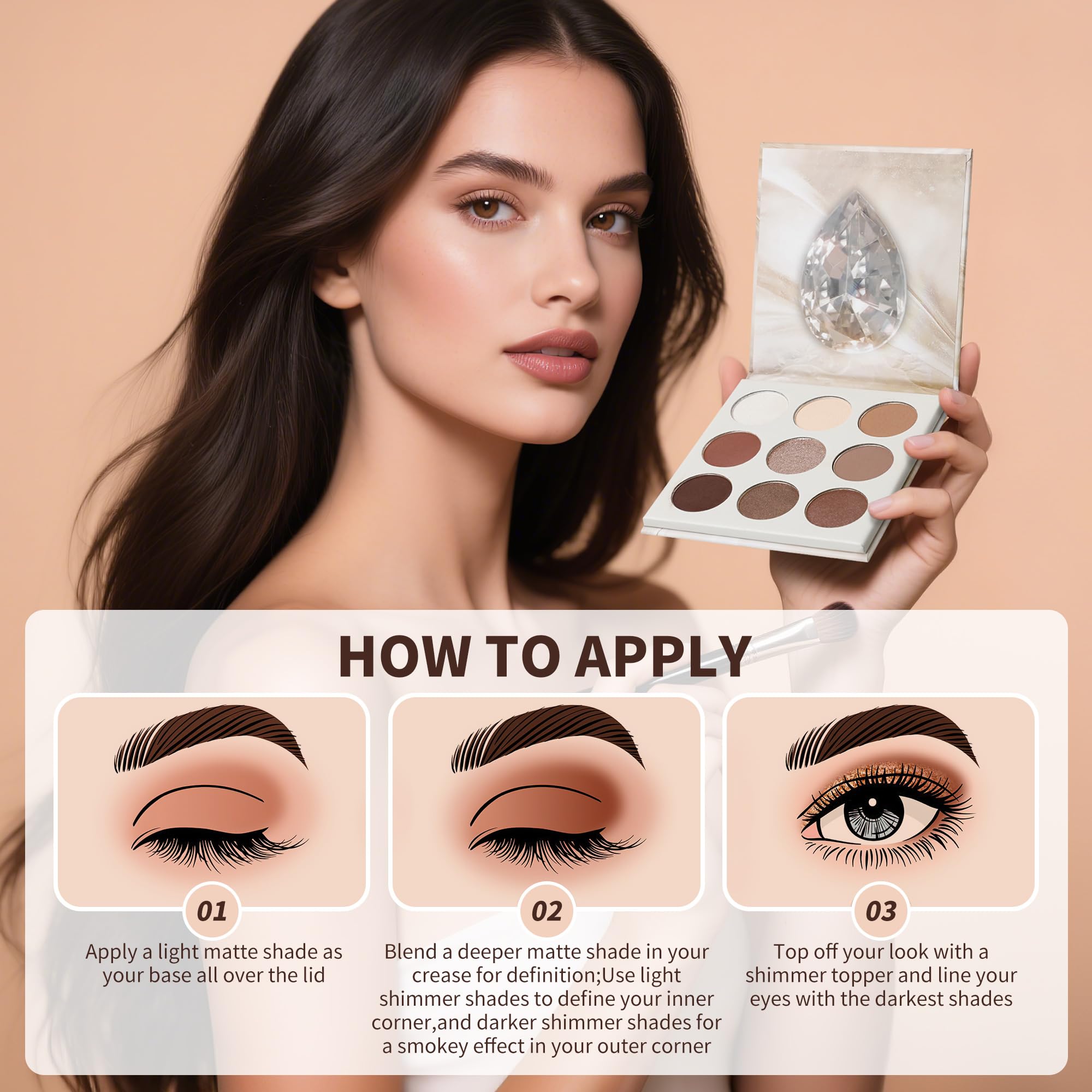 Docolor Travel-friendly palette case supports easy travel makeup routines.
