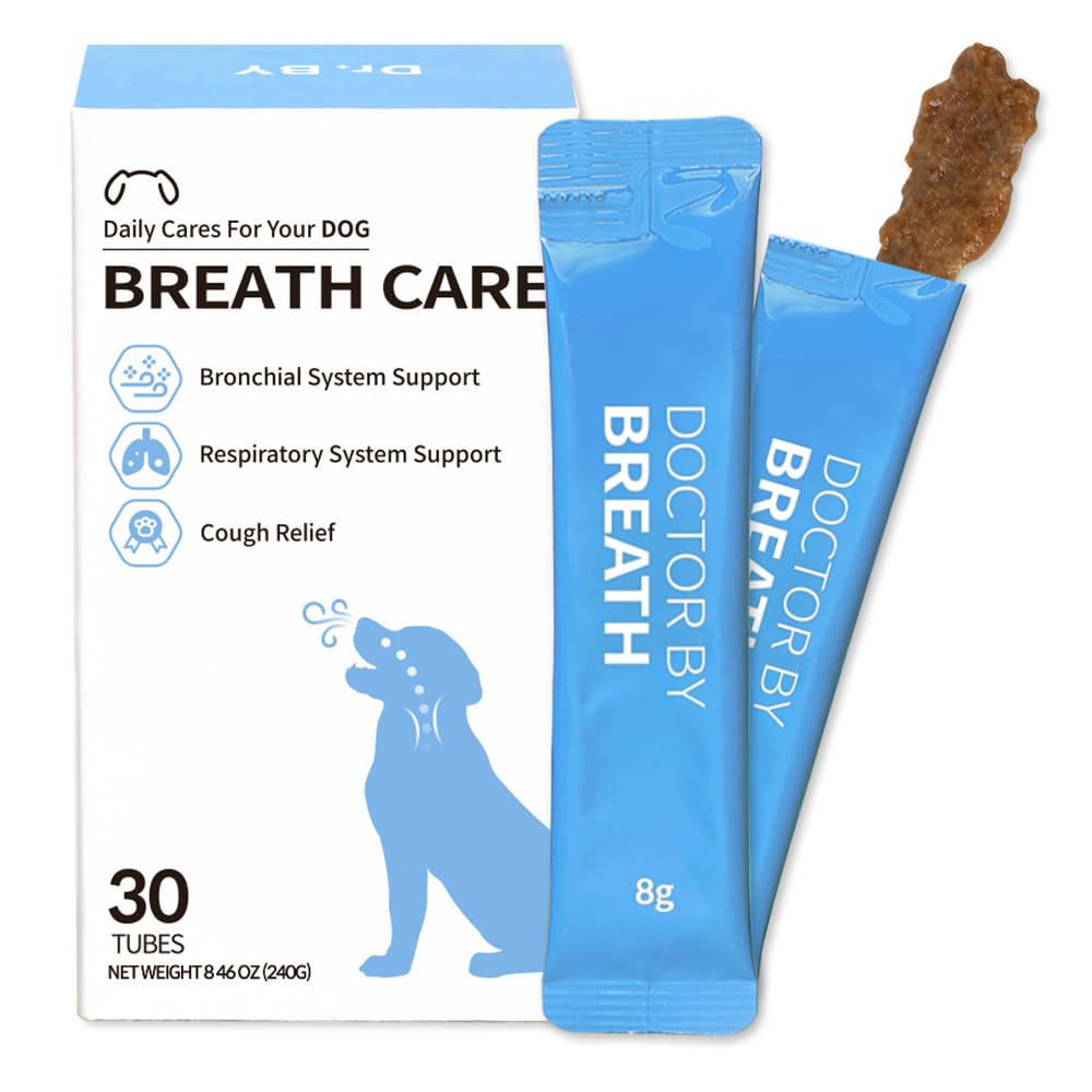 Doctor By Breath bronchial dog supplement bottle for daily respiratory support.