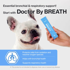 Doctor By Breath packaging lists propolis and chlorella ingredients for dogs.