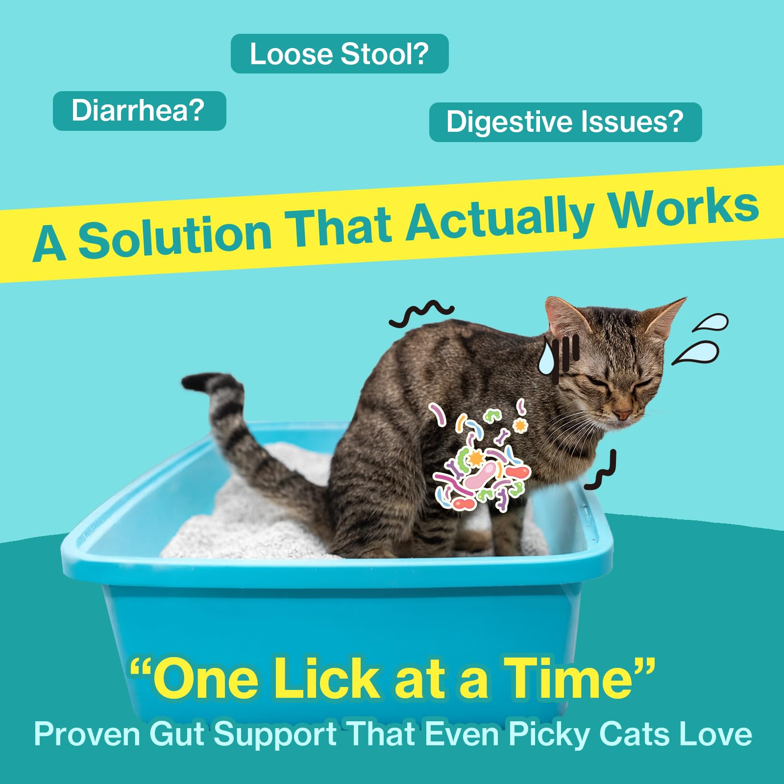 Doctor By Cat Biome probiotics closeup palatable gel texture for cats.