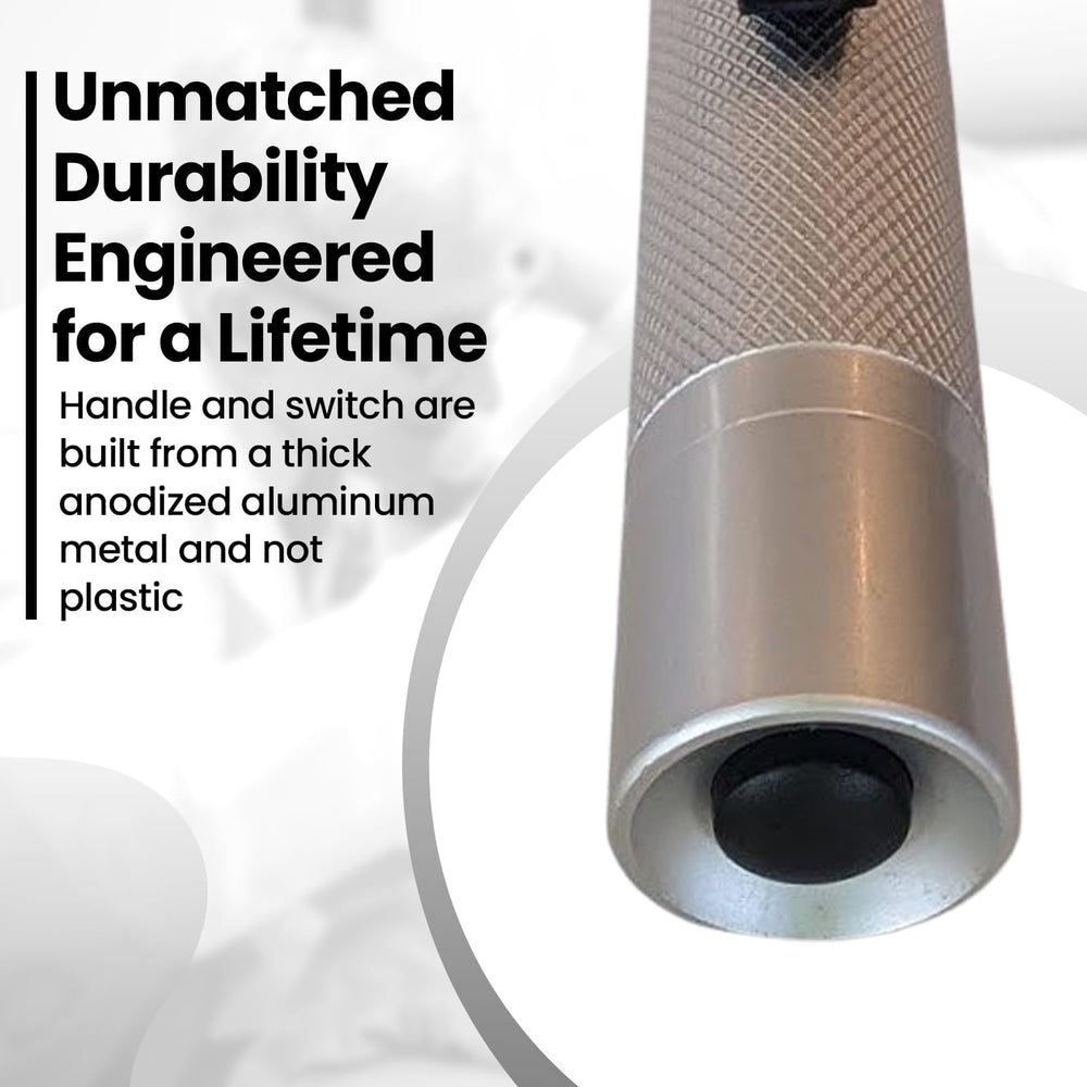 Doctor Mom LED otoscope battery compartment accessible for easy battery replacement.