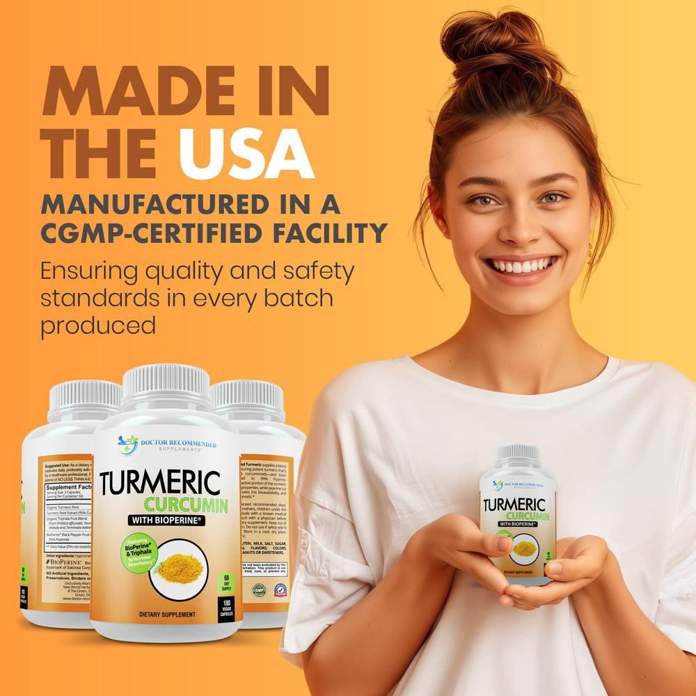 DOCTOR RECOMMENDED SUPPLEMENTS USA-made seal denotes quality.