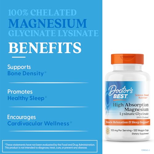 Doctor's Best label shows 105 mg per serving for potent delivery