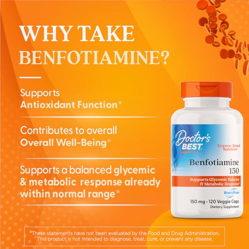 Doctor's Best Benfotiamine product box shows detailed label and ingredients