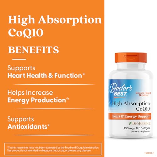 Doctor's Best BioPerine ingredient label showcases absorption boost for daily energy support.